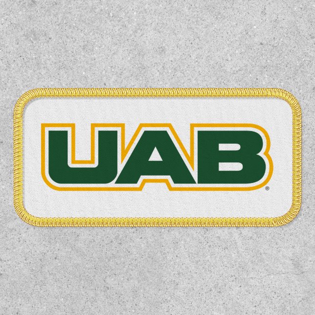 UAB Bold Block Letter Logo Patch (Front)