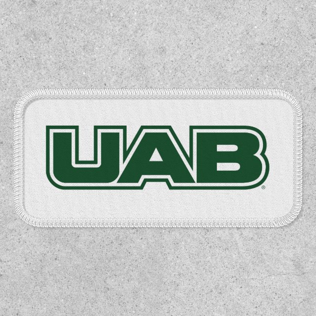 UAB Bold Block Letter Logo Patch (Front)