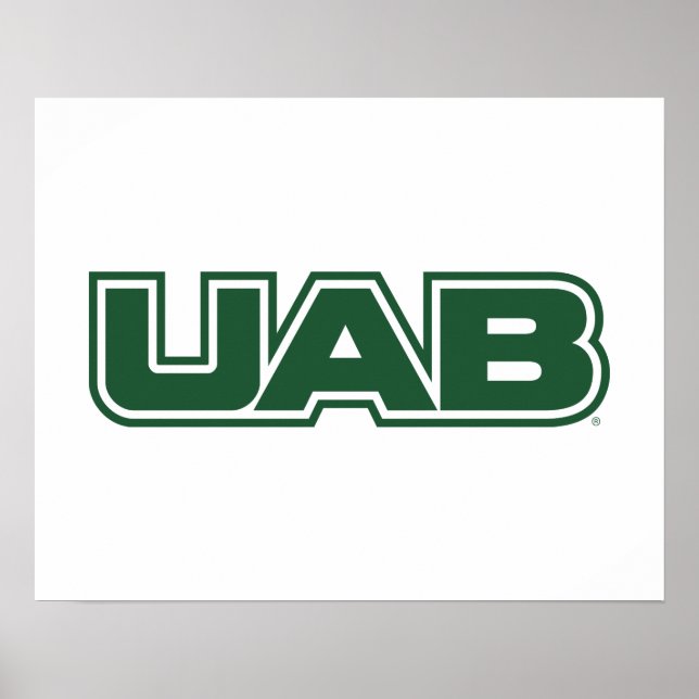 UAB Bold Block Letter Logo Poster (Front)