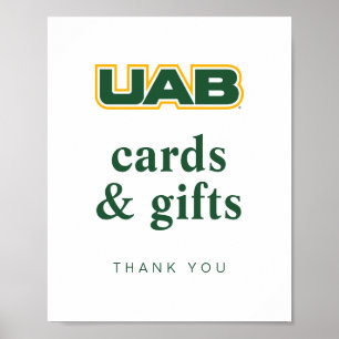 UAB Bold Block Letter Logo Poster