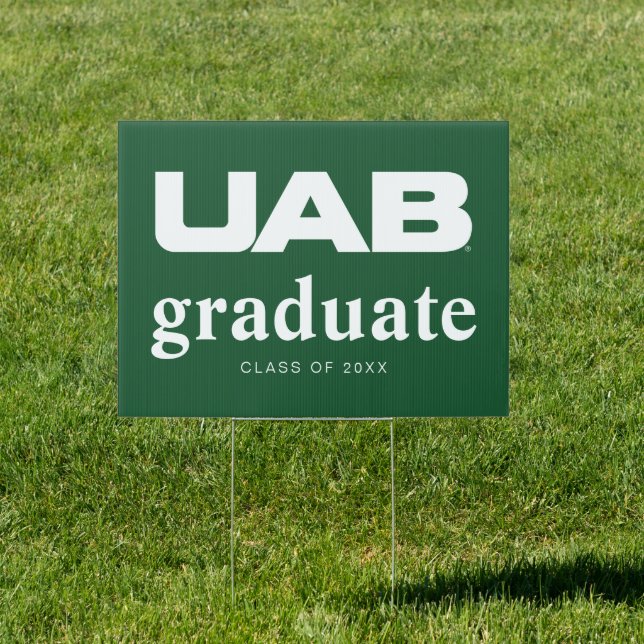 UAB Bold Block Letter Logo Sign (Insitu)