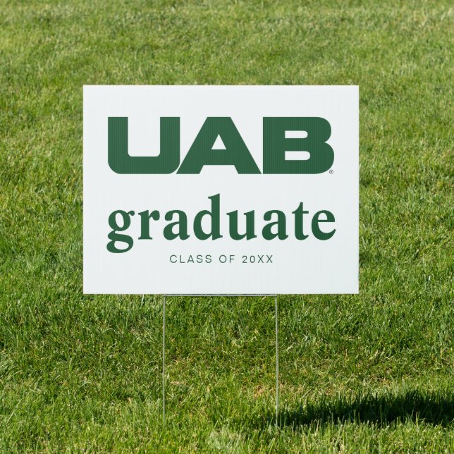 UAB Bold Block Letter Logo Sign (Insitu)