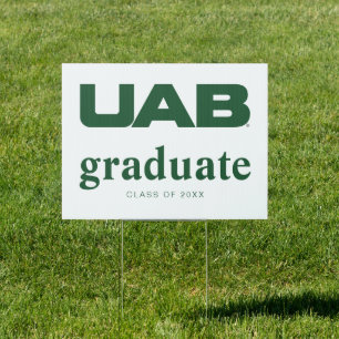 UAB Bold Block Letter Logo Sign