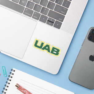 UAB Bold Block Letter Logo Sticker