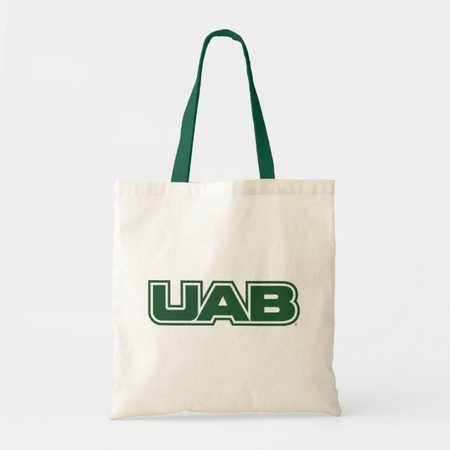 UAB Bold Block Letter Logo Tote Bag (Front)