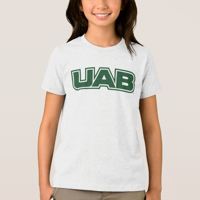 UAB Bold Block Letter Logo Tri-Blend Shirt (Front)