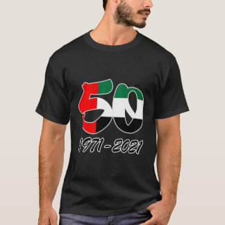 Uae 50 Years Since 1971-2021 Illustration Collecti T-Shirt