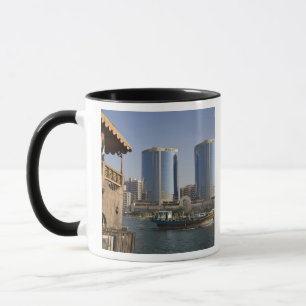 UAE, Dubai, Dubai Creek. Dhow cruises channel Mug