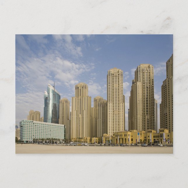 UAE, Dubai, Marina. Jumeirah Beach Residence Postcard (Front)