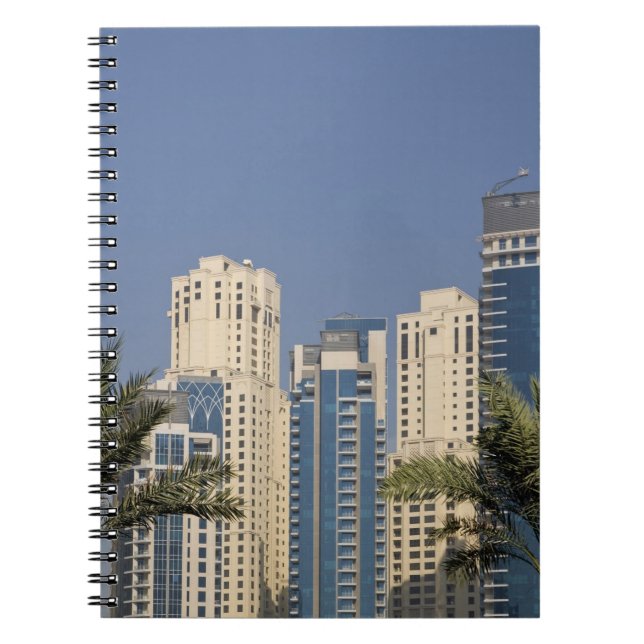 UAE, Dubai. Towers of Jumeirah Beach Residence Notebook (Front)