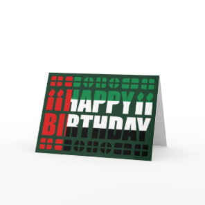 UAE Flag Birthday Card