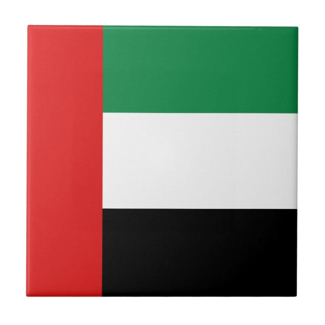 UAE Flag Ceramic Tile (Front)