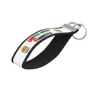 UAE Flag Charming Patriotic Wrist Keychain