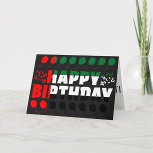UAE Flag Patriotic Birthday Card