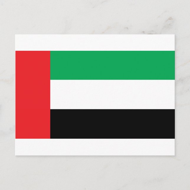 Uae Flag Postcard (Front)