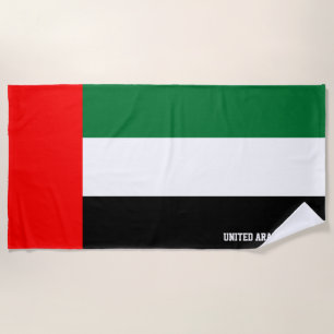 UAE Flag Splendid Patriotic Beach Towel
