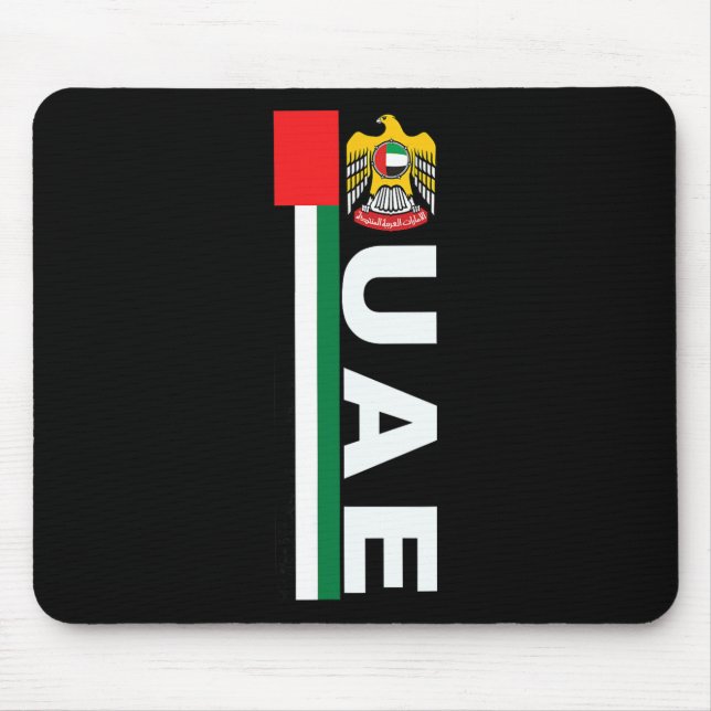 Uae Soccer Style United Arab Emirates Flag  Mouse Pad (Front)