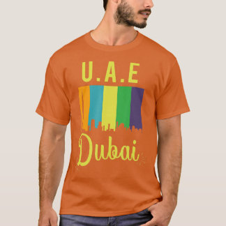UAE United Arab Emirates Abu Dhabi Dubai Skyline H T-Shirt