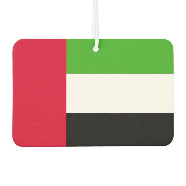 UAE United Arab Emirates Flag Air Freshener (Front)