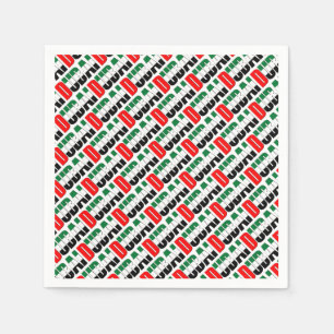 UAE United Arab Emirates Flag Colors Dubai Napkins