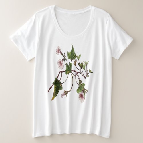 Uala Hawaiian Sweet Potato Vine Botanical Vector  Plus Size T_Shirt