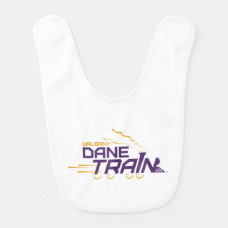 UAlbany Dane Train Logo Baby Bib