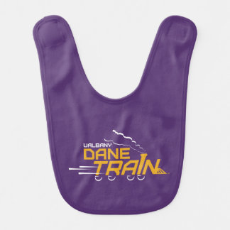 UAlbany Dane Train Logo Baby Bib