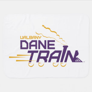UAlbany Dane Train Logo Baby Blanket