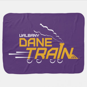 UAlbany Dane Train Logo Baby Blanket