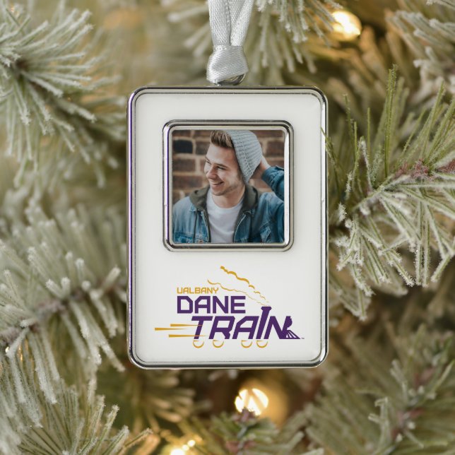 UAlbany Dane Train Logo Christmas Ornament (Tree)