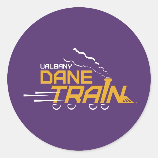 UAlbany Dane Train Logo Classic Round Sticker (Front)