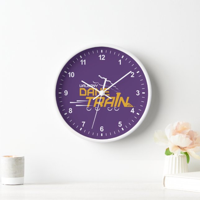 UAlbany Dane Train Logo Clock (Home)