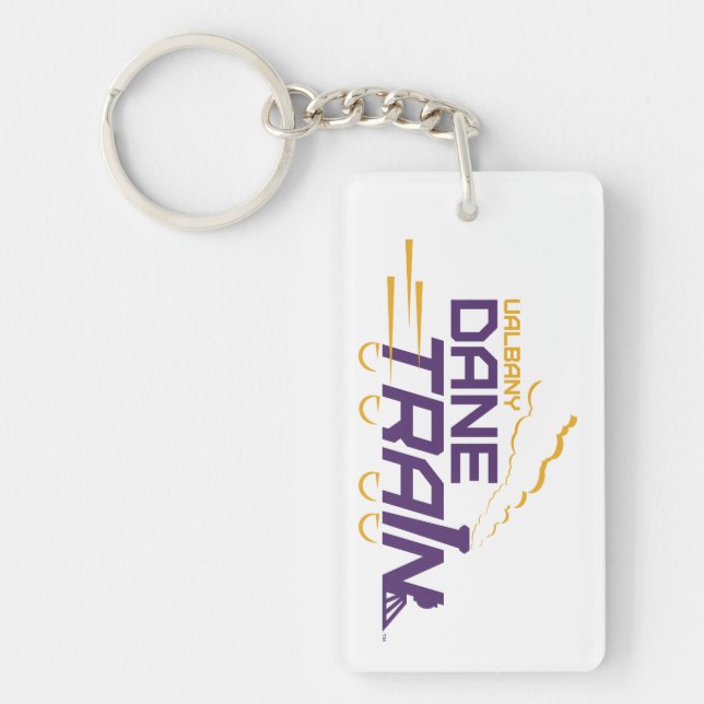 UAlbany Dane Train Logo Keychain (Front)