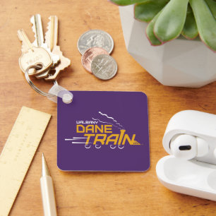 UAlbany Dane Train Logo Keychain
