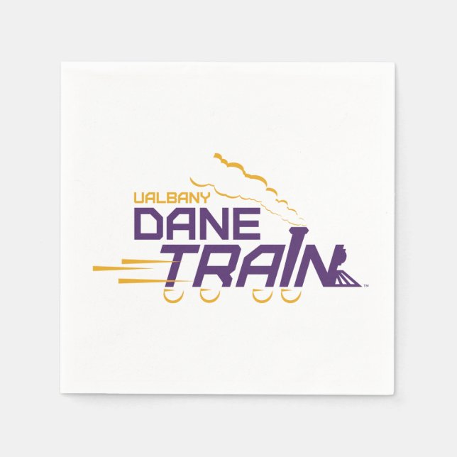 UAlbany Dane Train Logo Napkins (Front)