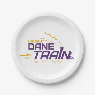 UAlbany Dane Train Logo Paper Plates