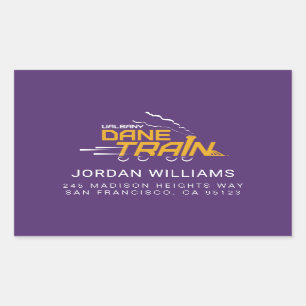 UAlbany Dane Train Logo Rectangular Sticker