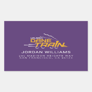 UAlbany Dane Train Logo Rectangular Sticker