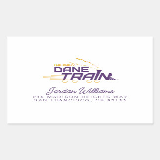 UAlbany Dane Train Logo Rectangular Sticker