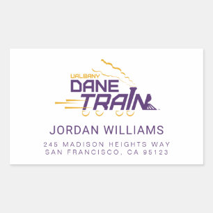 UAlbany Dane Train Logo Rectangular Sticker