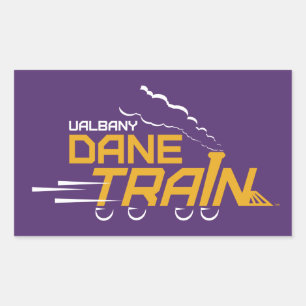 UAlbany Dane Train Logo Rectangular Sticker