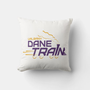 UAlbany Dane Train Logo Throw Pillow