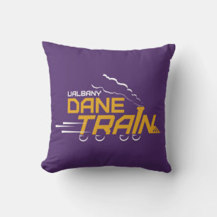 UAlbany Dane Train Logo Throw Pillow