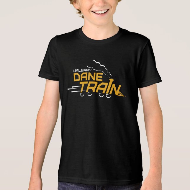 UAlbany Dane Train Logo Tri-Blend Shirt (Front)