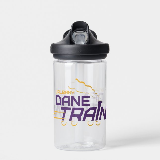 UAlbany Dane Train Logo Water Bottle (Front)