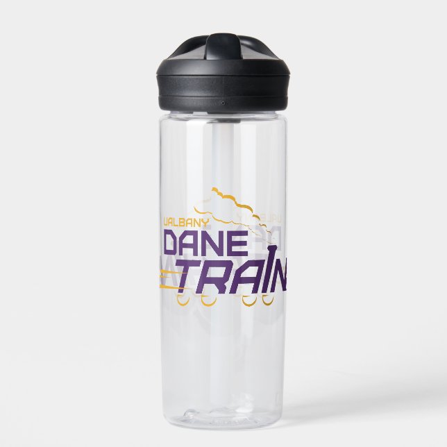 UAlbany Dane Train Logo Water Bottle (Front)