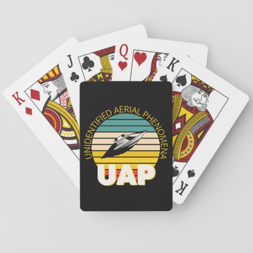 UAP Unidentified Aerial Phenomena or UFO Poker Cards