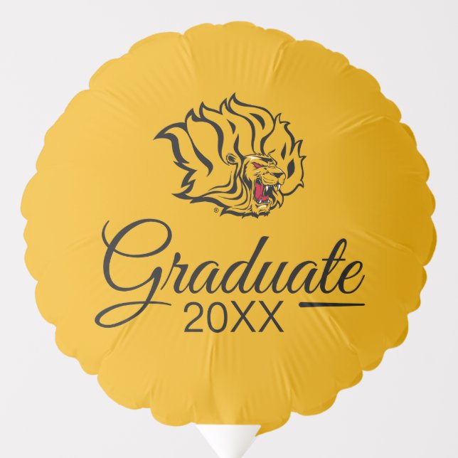 UAPB Golden Lions Graduate Balloon (Front)