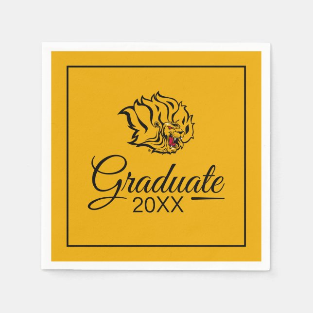 UAPB Golden Lions Graduate Napkins (Front)