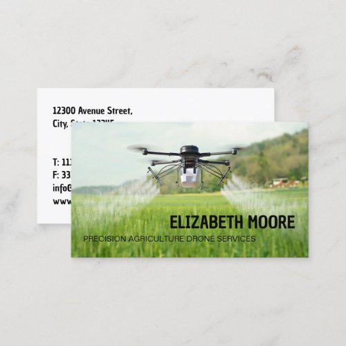 UAV Agriculture Services Business Card